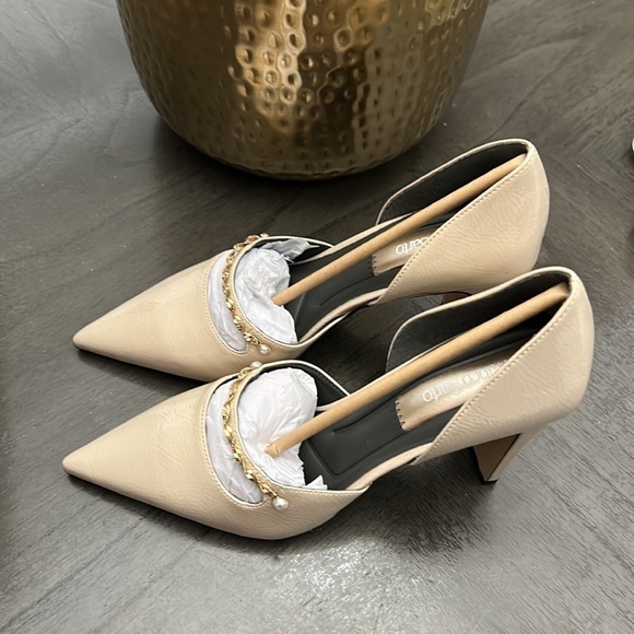 FRANCO SARTO Azara Pumps Cashmere Beige Faux Patent - Picture 6 of 13